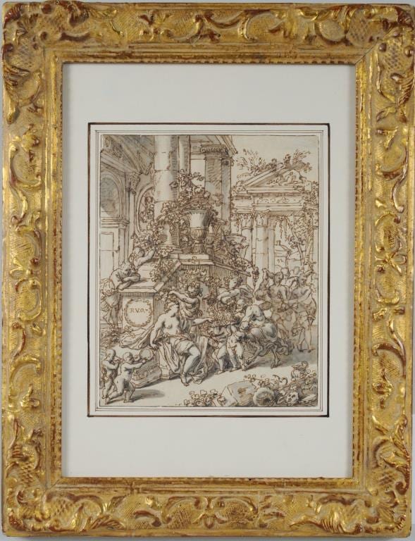 Richard van Orley comparable auction result: richard van orley bacchus crowning venus