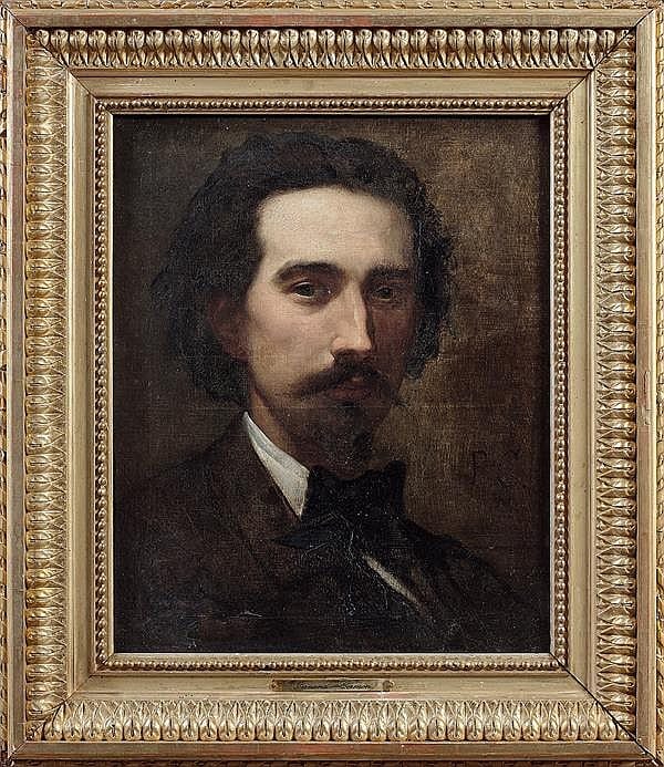 Fernand Cormon comparable auction result: fernand cormon paris 1845 1924 autoportrait pr sum de l artiste sur sa toile d origine on the original canvas monogrammed on the