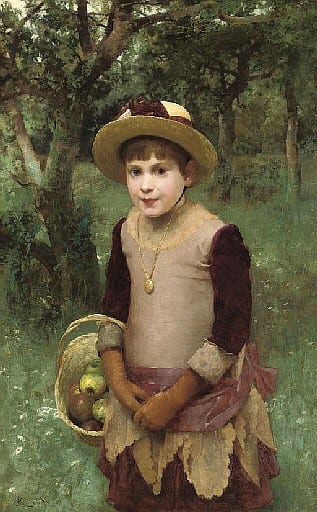 the apple picker · Christie's · 2007-11-15 Alfred (1861/1907) Glendenning comparable auction result: the apple picker