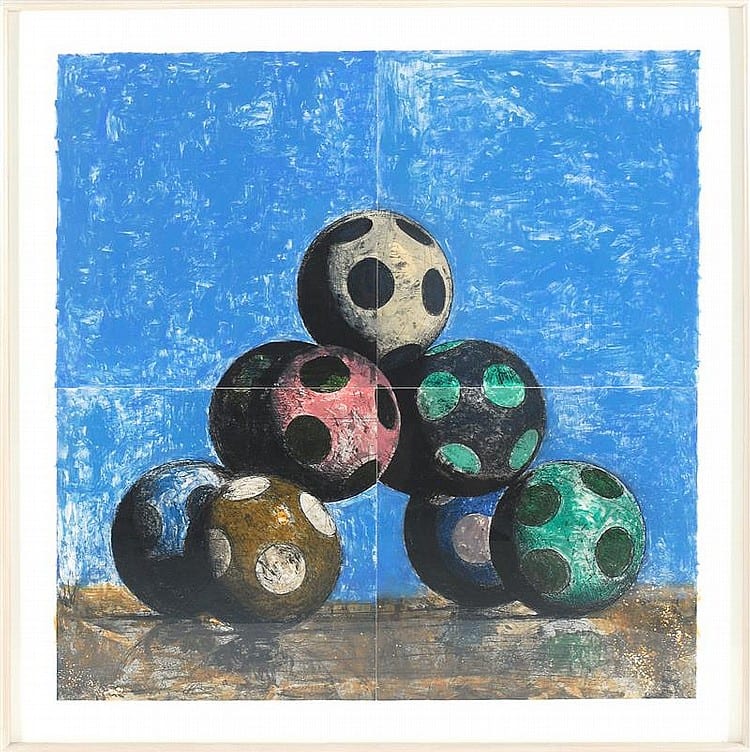 John Stuart Gibson comparable auction result: john stuart gibson massachusetts b 1958 four part monotype 1994 hand colored monotype on paper sheet 47 5 x 47 5 frame
