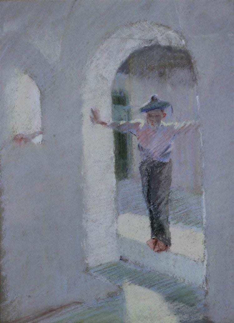 frederick richardson american 1862 1937 costanzio pastel 11 3 4 x 8 3 4 in sight · Potomack Company · 2015-06-13 Frederick Richardson comparable auction result: frederick richardson american 1862 1937 costanzio pastel 11 3 4 x 8 3 4 in sight