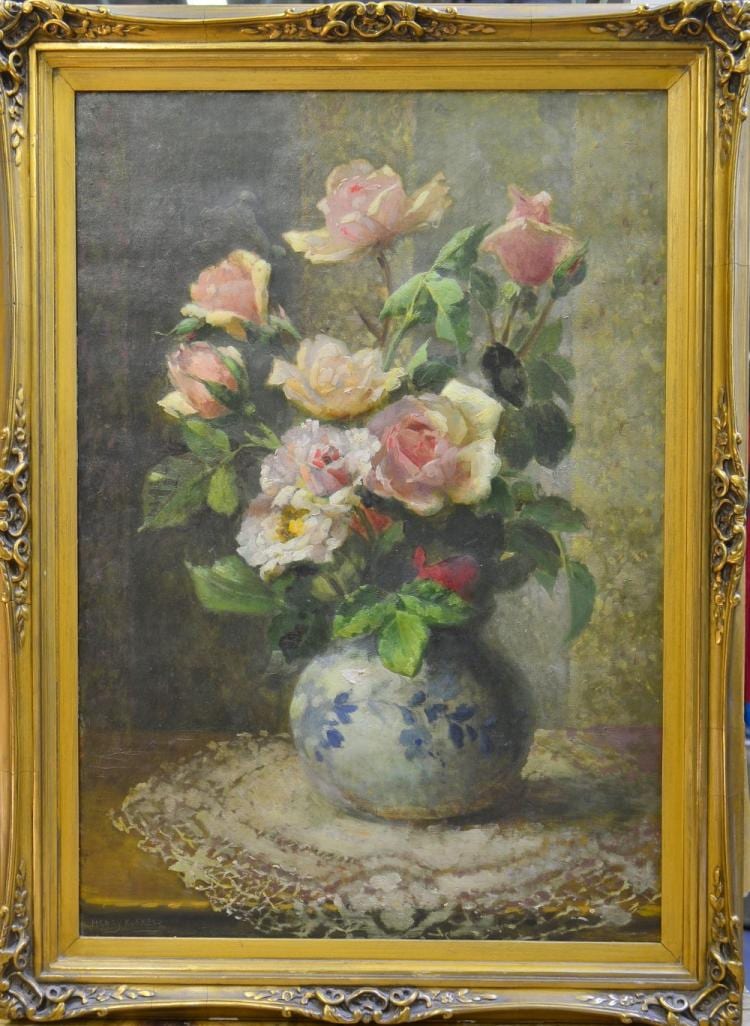 henri kokken belgian 1860 1861 oil on canvas still li · Ewbank's · 2015-06-18 Henri Kokken comparable auction result: henri kokken belgian 1860 1861 oil on canvas still li