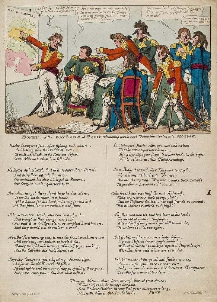 williams charles boney and the gay lads of paris calculating for the next triumphant entry into moscow · Dreweatts 1759 · 2015-06-25 Charles (1797) Williams comparable auction result: williams charles boney and the gay lads of paris calculating for the next triumphant entry into moscow