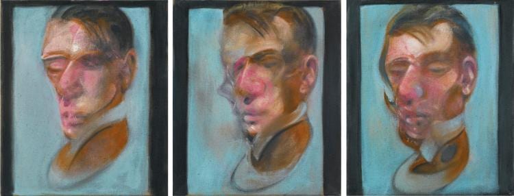 Francis Bacon | Three Studies for Self-Portrait comparable sale