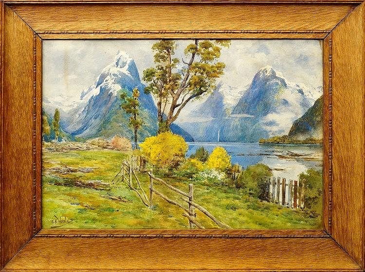 Charles Nathaniel Worsley comparable auction result: charles nathaniel worsley new zealander 1850 1923