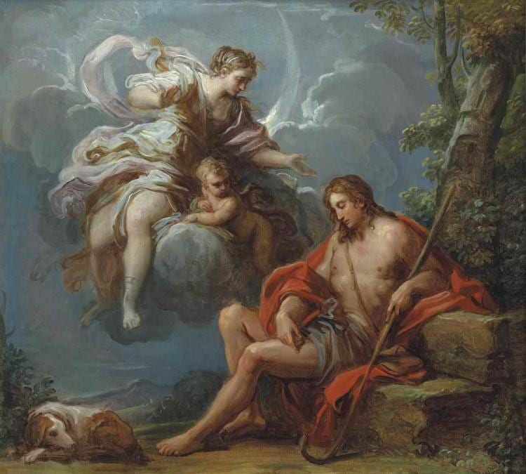 diana and endymion · Christie's · 2015-07-10 Placido Costanzi comparable auction result: diana and endymion