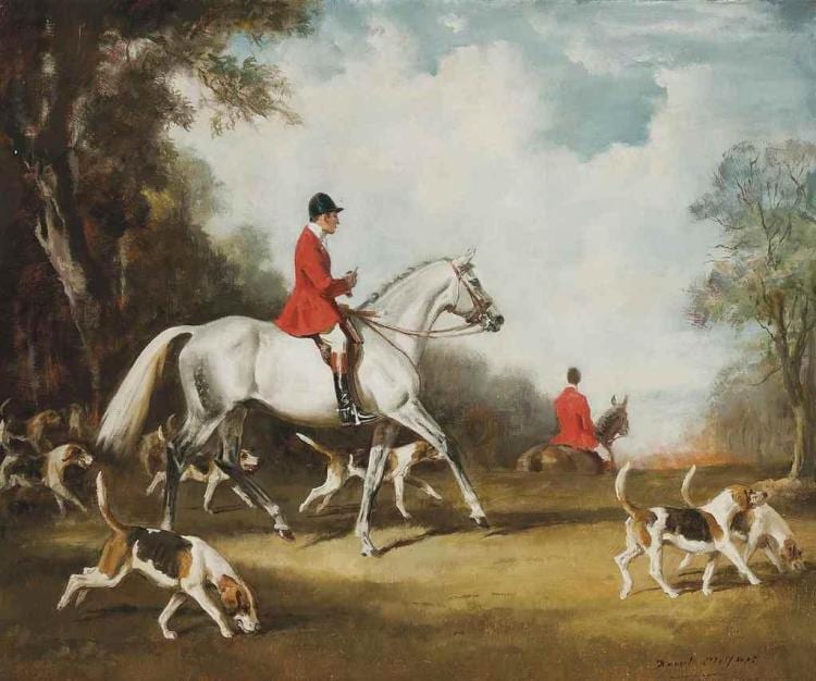 Hesketh Raoul Lejarderay  Millais comparable auction result: huntsman and hounds