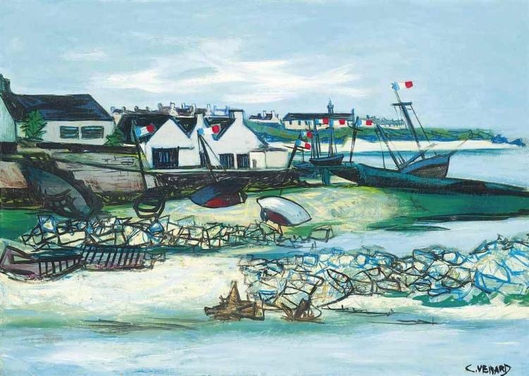 Claude (1913) Vénard comparable auction result: le port de locqu meau