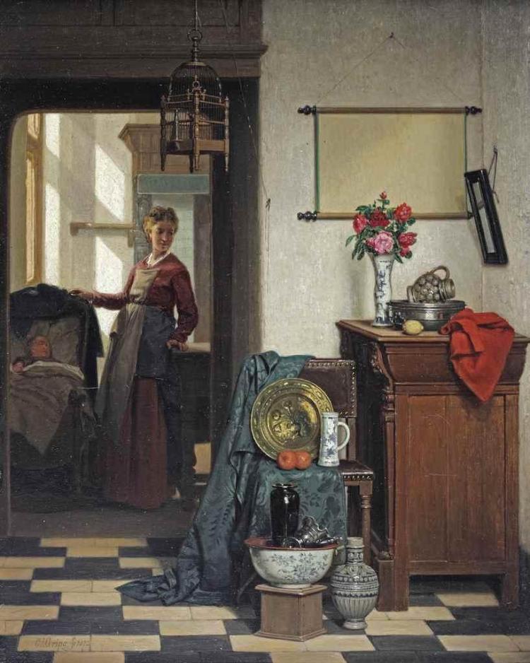 Carel Jozeph Grips comparable auction result: carel jozeph grips grave 1825 1920 vught