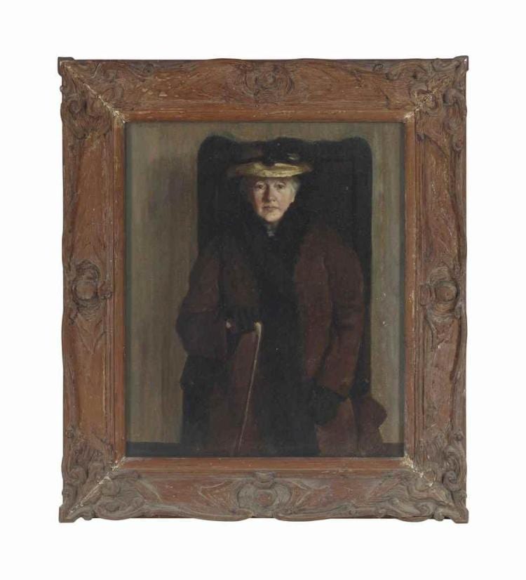 Algernon Newton comparable auction result: portrait of the artist s mother