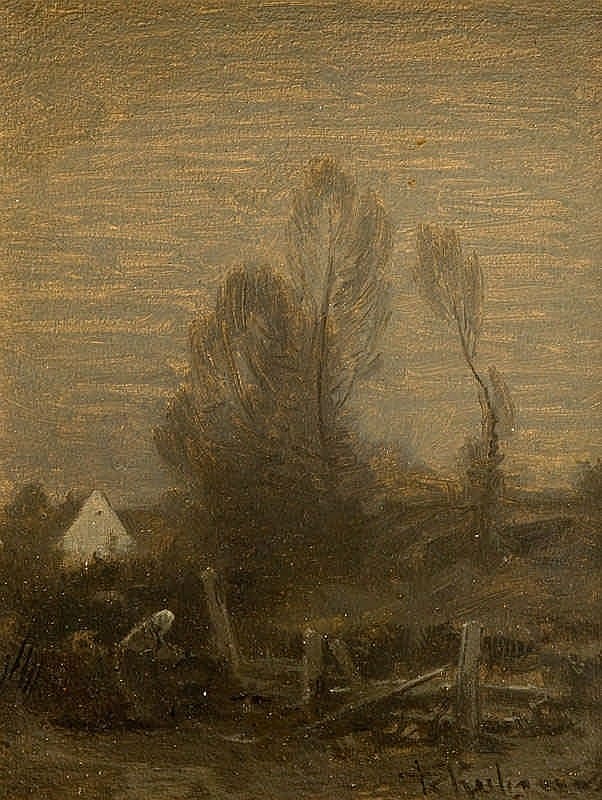 Roman Kochanowski comparable auction result: roman kazimierz kochanowski 1857 1945 autumn landscape