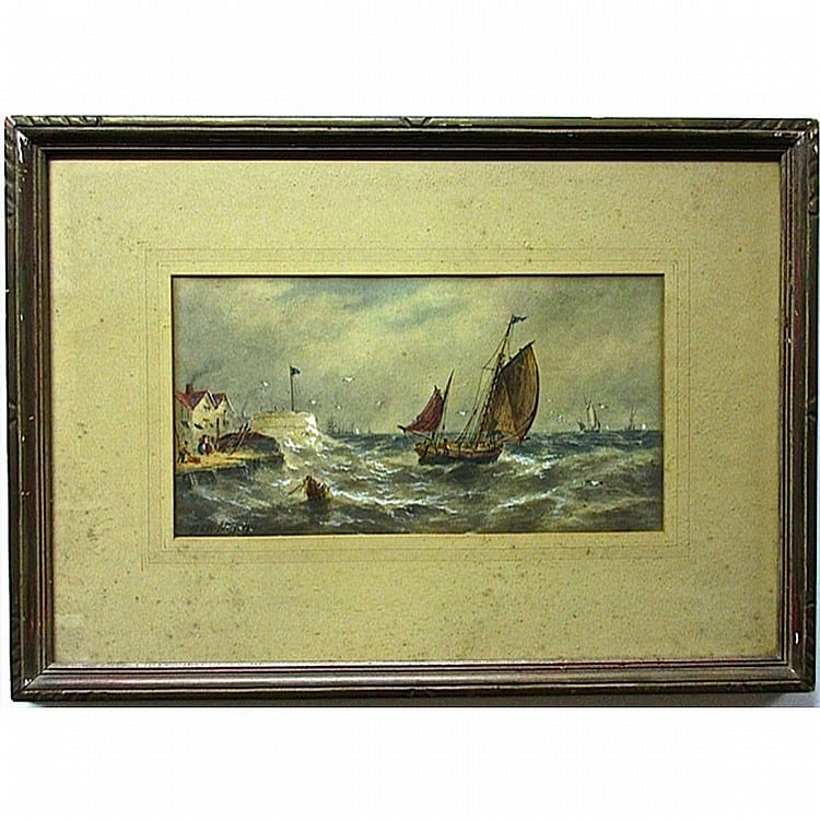 Robert Thornton Wilding comparable auction result: robert thornton wilding british 19th century approaching storm watercolour signed and dated 1912 lower left sight 7 5 x 14 3