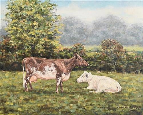 Josephine Guilfoyle comparable auction result: josephine guilfoyle 20th 21st century cows in the field