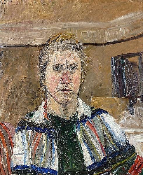 Jean Bratby comparable auction result: jean bratby british born 1927 self portrait