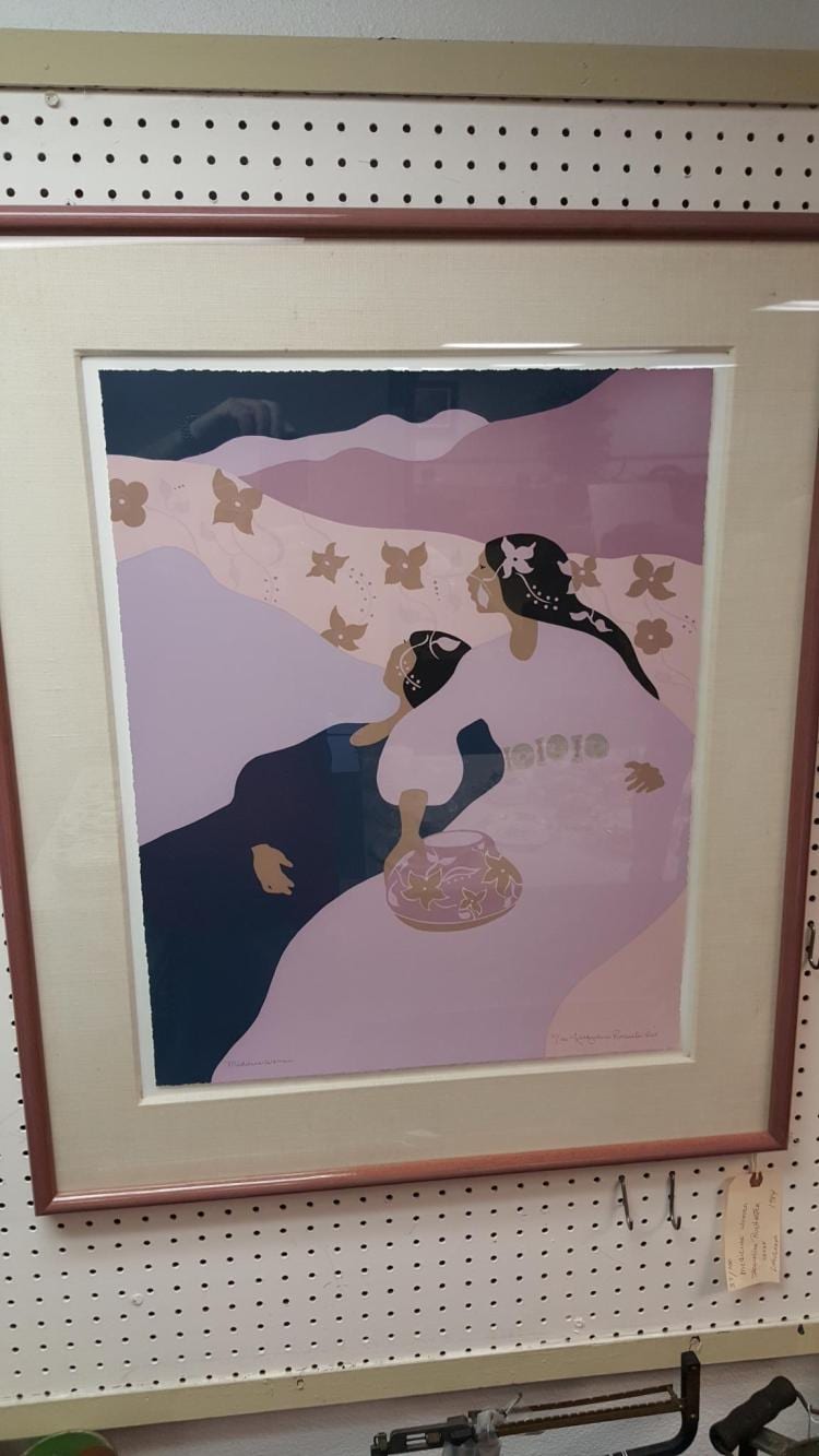 Jacqueline Rochester comparable auction result: medicine woman lithograph jacqueline rochester
