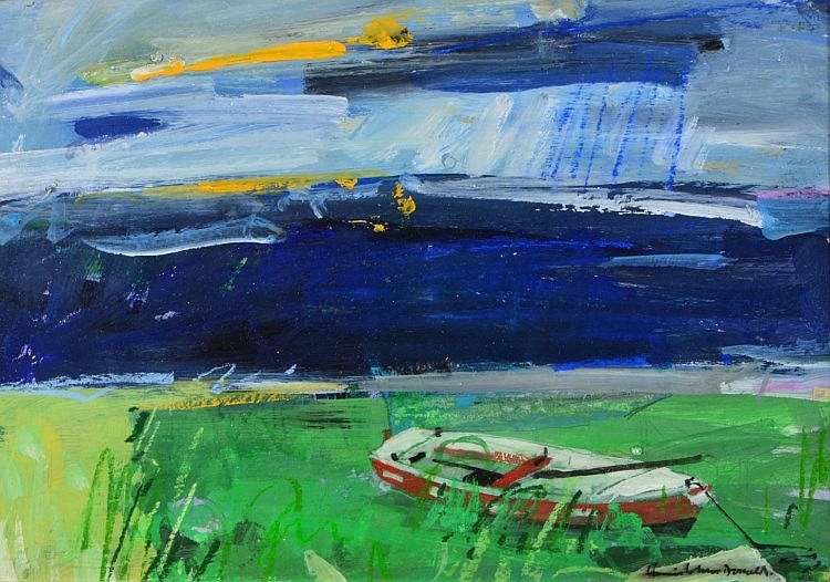 Hamish MacDonald comparable auction result: hamish macdonald 1935 2008 shoreline mull signed oils