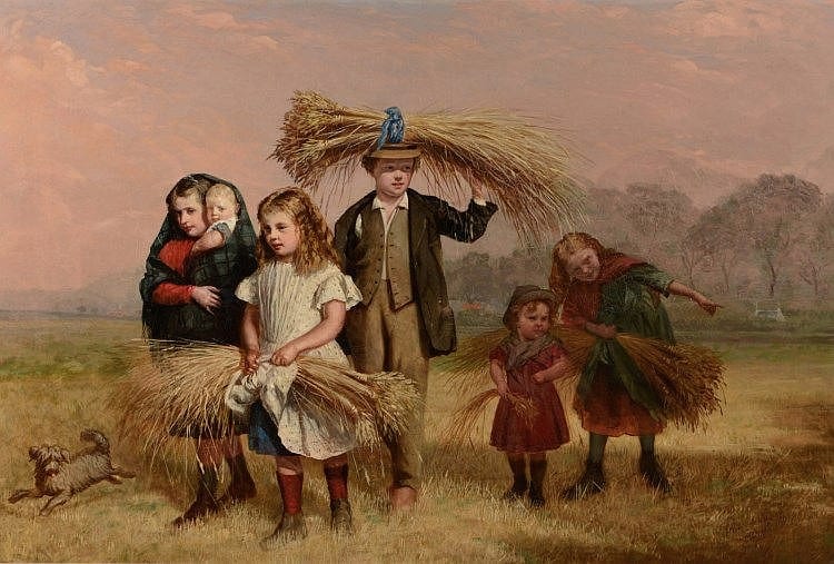 Hugh Collins comparable auction result: hugh collins fl 1868 1891 children returning home from g