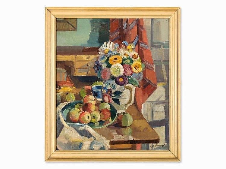 Gerhard Wihlborg comparable auction result: gerhard wihlborg 1897 1982 flower still life oil 1935