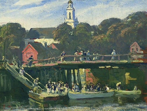 Clarence Chatterton comparable auction result: regatta at kennebunkport