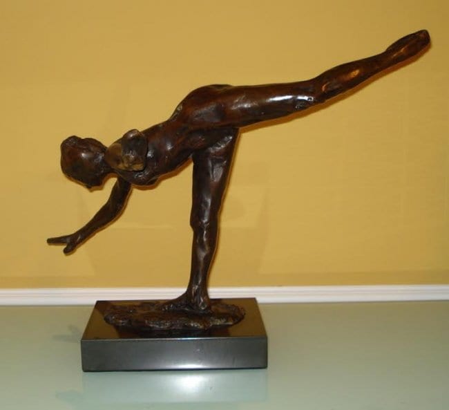 EDGAR DEGAS LARGE FRENCH BRONZE SCULPTURE sold by Palm Beach Auction Gallery, lot 24A — auction record photograph