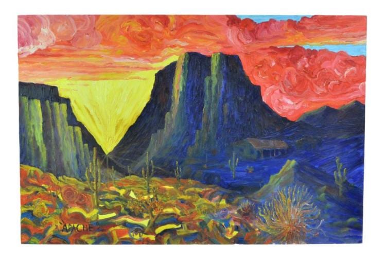 Martin Coppinger comparable auction result: martin coppinger 1934 apache oil on board