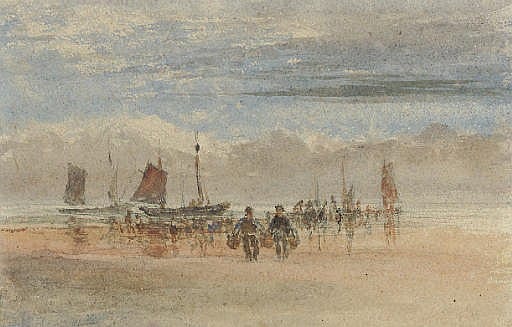 David (1783) Cox comparable auction result: fishermen bringing in the catch