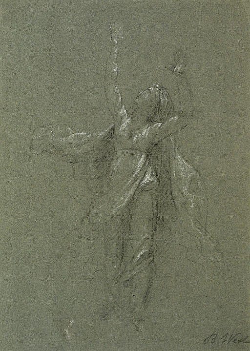 Benjamin (1738) West comparable auction result: study for the woman clothed with the sun