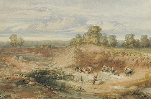 Edward Alfred Goodall comparable auction result: a quarry in spain