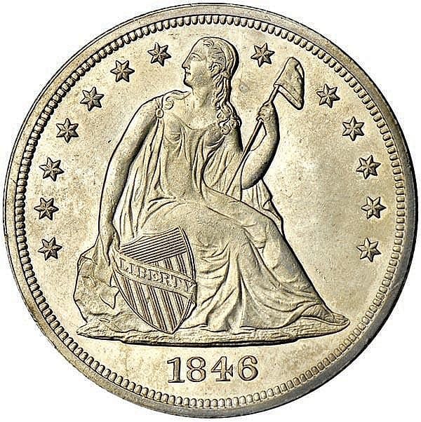 Marks (1850) comparable auction result: u s coins 1846 s 1