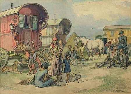 John Theodore Eardley Kenney comparable auction result: john theodore eardley kenney 1911 1972 a gypsy