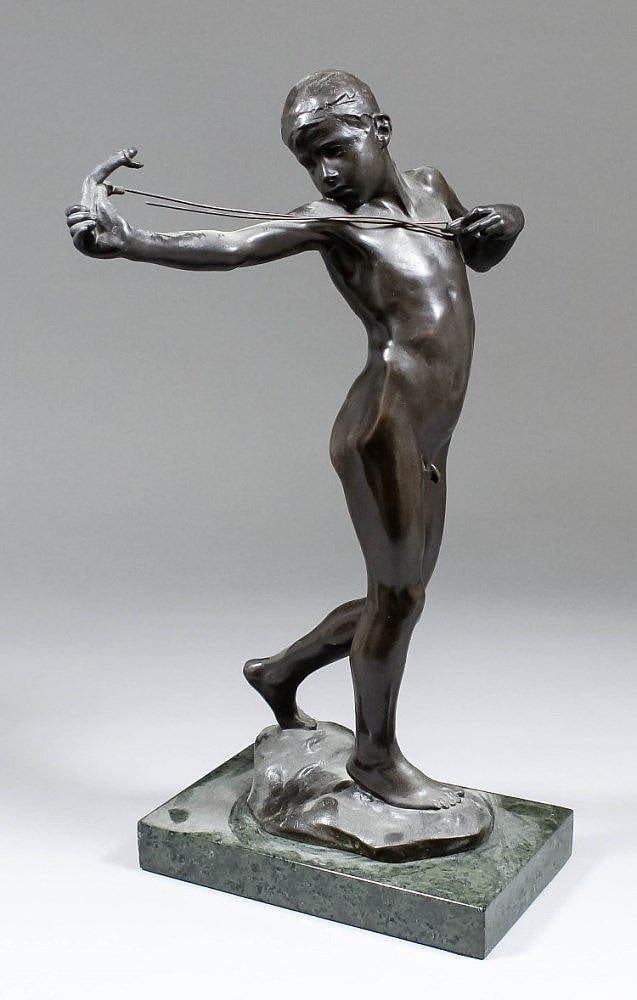 William Reid Dick comparable auction result: william reid dick 1879 1961 brown patinated bronze figure the catapu