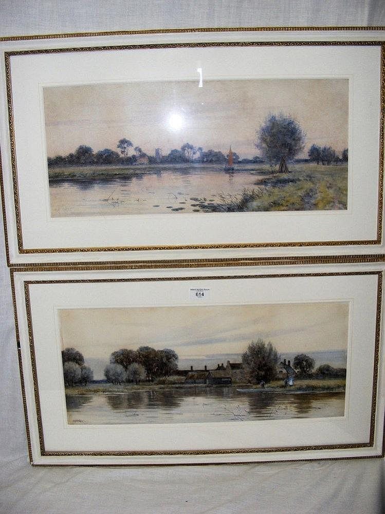 Robert Winter comparable auction result: robert winter a pair of 23cm x 54cm watercolours