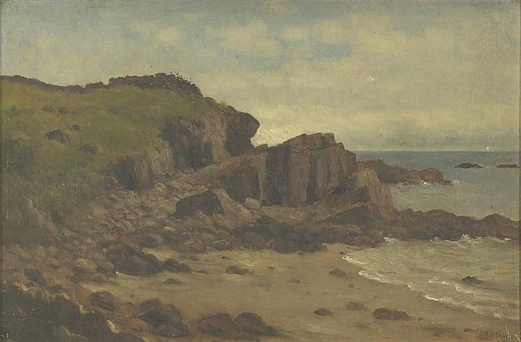 Christopher Pearse Cranch comparable auction result: christopher pearse cranch american 1813 1892 york maine 1876 oil on canvas 13 x 19 framed