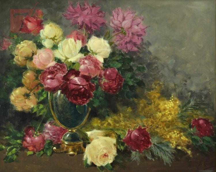 Giuseppe Cocco comparable auction result: giuseppe alberto cocco 1879 1963 bouquet oil