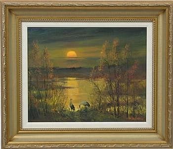 Mark Kremer comparable auction result: mark kremer russian born 1928 swamp evening