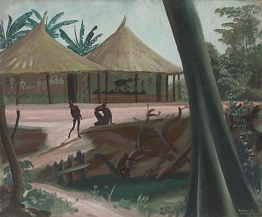 Aleksandr Evgen'evich Iakovlev comparable auction result: tude de village d oubangui chari