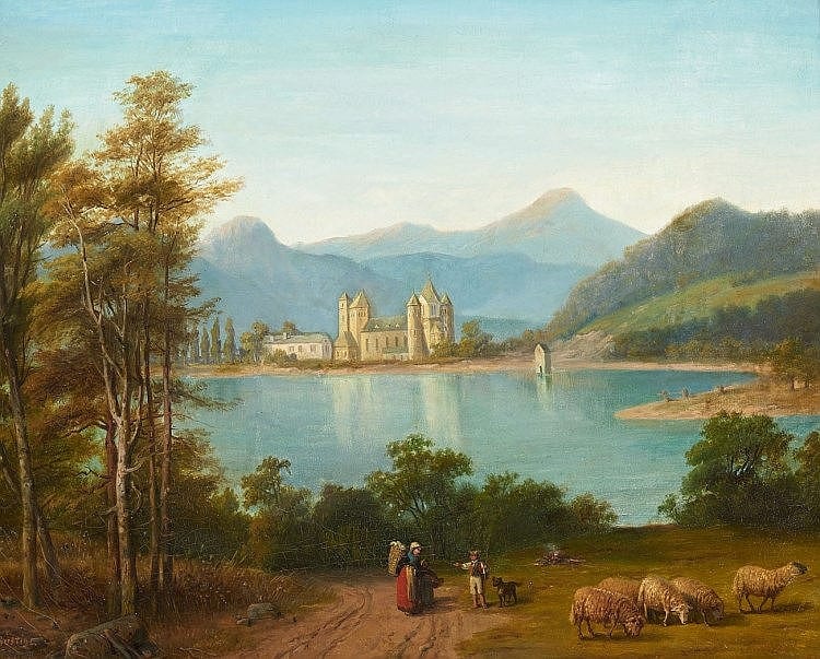 Heinrich Franz Gaudenz von Rustige comparable auction result: heinrich franz gaudenz von rustige maria laach abbey