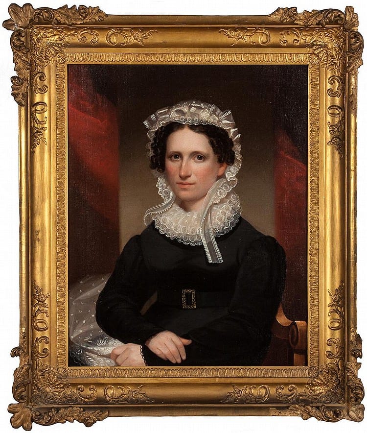 Ezra Ames comparable auction result: ezra ames american 1768 1836 portrait of a woman from ny state