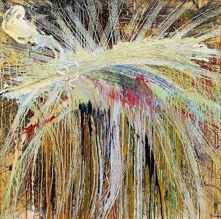 Yasuo Sumi, Drawing by Automatism II comparable sale