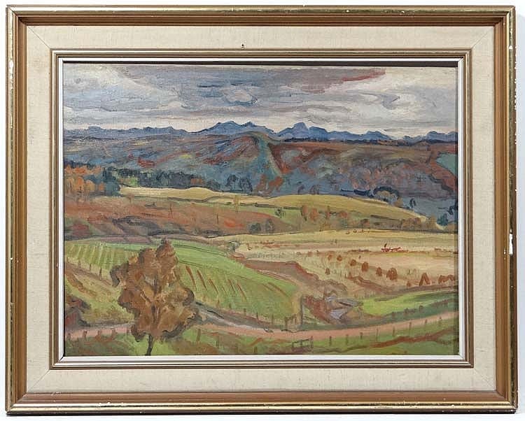 Alexander Graham Munro comparable auction result: alexander graham munro 1903 1985 scottish r s w oil on canvas harvest glen fender