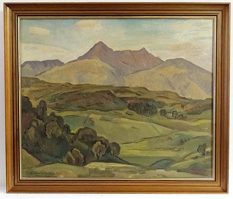 Alexander Graham Munro comparable auction result: alexander graham munro 1903 1985 scottish r s w oil on canvas ben cruachan 1978