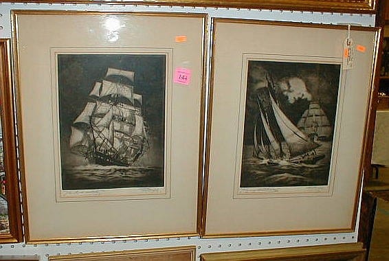 Joe Knowles comparable auction result: joe knowles 1869 1942 etchings