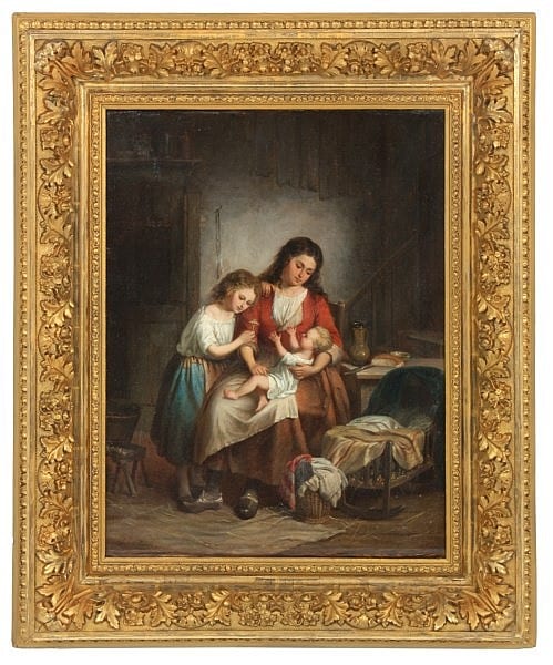 louis willems o c mother children · Fontaine's Auction Gallery · 2015-10-03 Louis Willems comparable auction result: louis willems o c mother children
