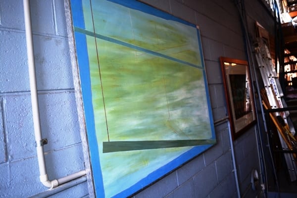 Nigel White comparable auction result: nigel white 1958 in the playground oil on