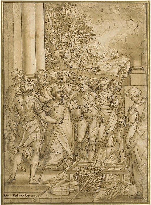 le martyre de saint laurent · Christie's · 2007-11-21 Giovanni Battista (1547) Castello comparable auction result: le martyre de saint laurent