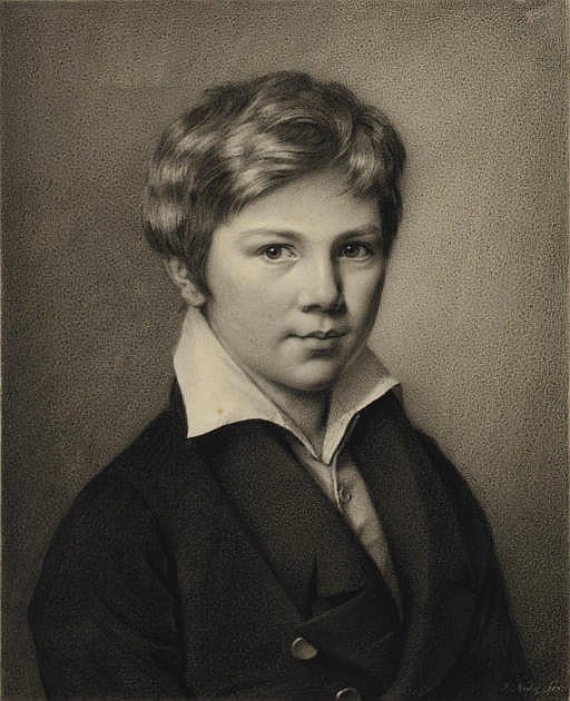 Johannes Notz comparable auction result: un jeune gar on en buste portrait pr sum d august staechelin