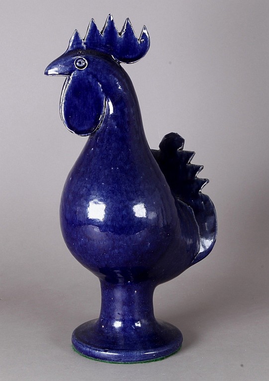 Edwin Meaders comparable auction result: edwin meaders folk art blue rooster