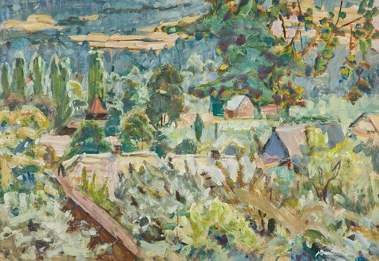Hanna Rudzka-Cybisowa comparable auction result: hanna rudzka cybisowa 1897 1988 landscape from kroscienko