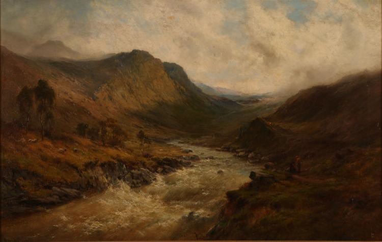Arthur De Breanski comparable auction result: arthur de breanski 1852 1928 oil canvas with ang