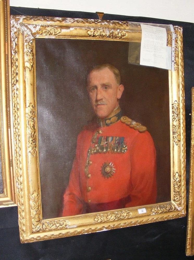 Gerald Festus Kelly comparable auction result: gerald festus kelly 1879 1972 oil on canvas brigadier general aspinal